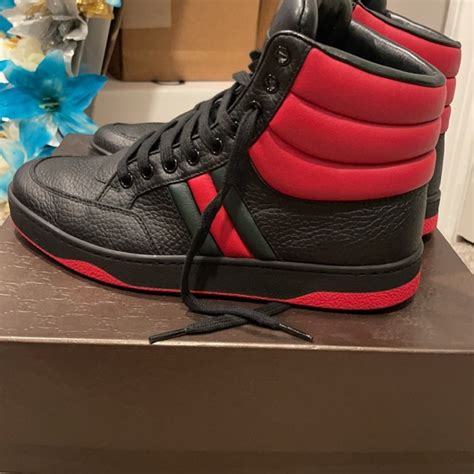 gucci padded high|Buy Gucci Ronnie Padded High 'Black Red' .